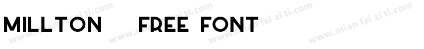 Millton – Free Font字体转换